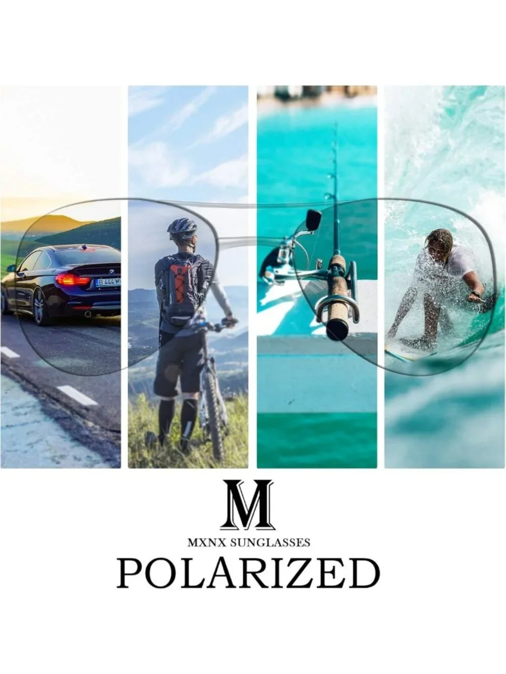 Stylish Polarized Aviator Sunglasses for Men & Women - UV Protection